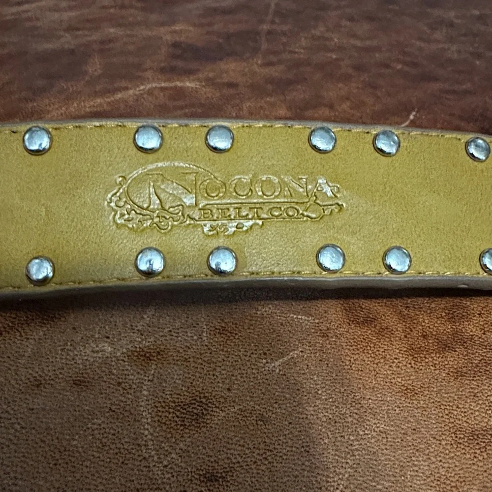 Nocona Girls 22” Belt with Rhinestone Hearts and Embellished Buckle